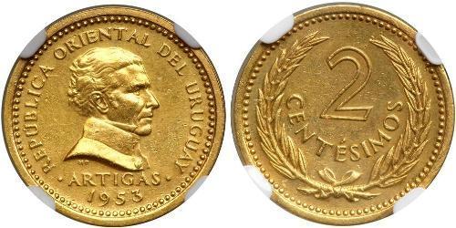 2 Centesimo Uruguay Or José Gervasio Artigas