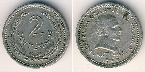 2 Centesimo Uruguay 銅/镍 