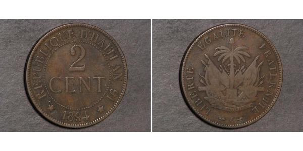 2 Centime Haiti Bronze 