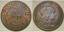 2 Centime Terza Repubblica francese (1870-1940)  Bronzo 