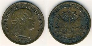 2 Centime Haití Cobre 