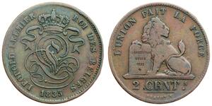 2 Centime Belgique Cuivre Léopold Ier de Belgique (1790-1865)