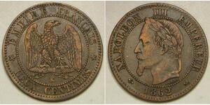 2 Centime Zweites Kaiserreich (1852-1870) Kupfer Napoleon III (1808-1873)
