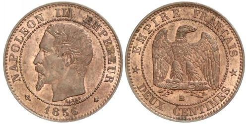 2 Centime Zweites Kaiserreich (1852-1870) Kupfer Napoleon III (1808-1873)