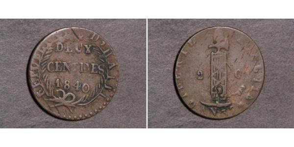 2 Centime Haiti  