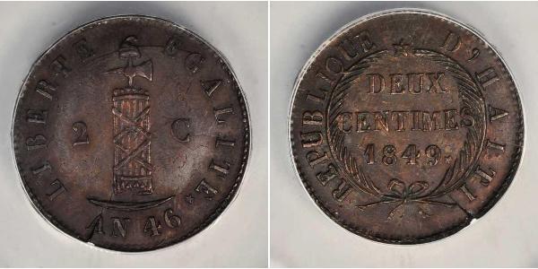 2 Centime Haiti  