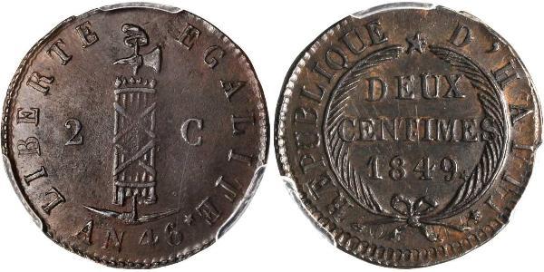 2 Centime Haiti  