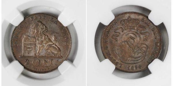 2 Centime 比利时 銅 利奥波德一世 (比利时) (1790 - 1865)