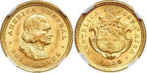 2 Colon Costa Rica Gold Christoph Kolumbus (1451 - 1506)