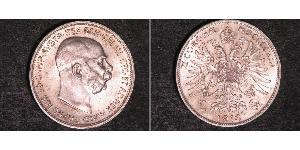 2 Corona Imperio austrohúngaro (1867-1918) Plata 