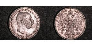 2 Corona Imperio austrohúngaro (1867-1918) Plata 