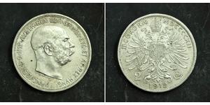 2 Corona Imperio austrohúngaro (1867-1918) Plata 