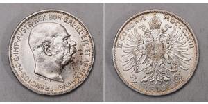 2 Corona Österreich-Ungarn (1867-1918) Silber 
