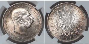 2 Corona Österreich-Ungarn (1867-1918) Silber 