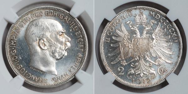 2 Corona Österreich-Ungarn (1867-1918) Silber 