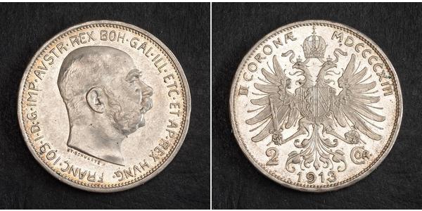 2 Corona Austria-Hungary (1867-1918) Silver 