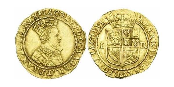 2 Crown 英格兰王国 金 詹姆斯六世及一世 (1566-1625)
