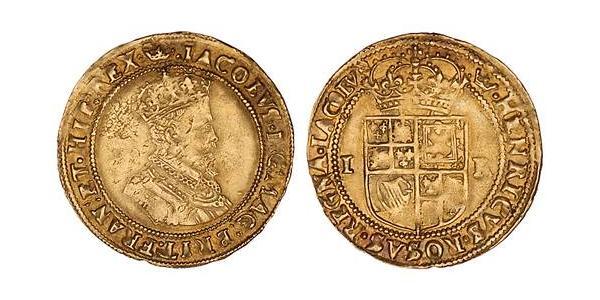 2 Crown 英格兰王国 金 詹姆斯六世及一世 (1566-1625)
