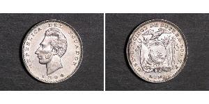 2 Decimo Ecuador Silver 