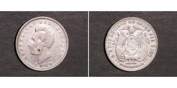 2 Decimo Ecuador Silver 