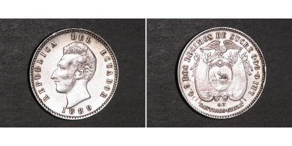 2 Decimo Ecuador 銀 