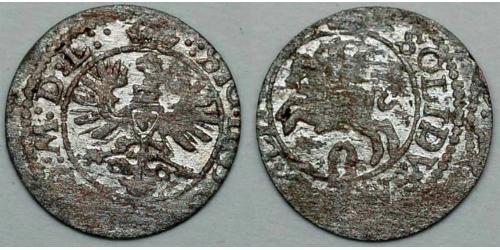 2 Denario / 1 Solidus Granducato di Lituania (1236 - 1791) Biglione Argento Sigismund III