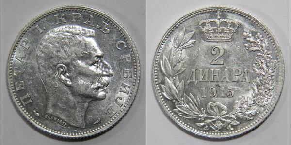 2 Denaro Serbia Argento 