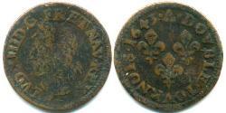 2 Dinar 法国 銅 