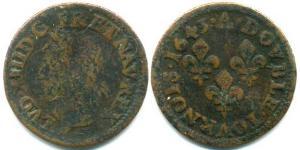 2 Dinaro Francia Cobre 