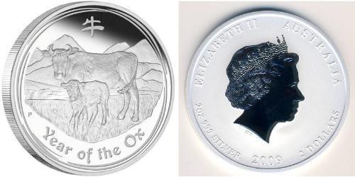 2 Dollar Australie (1939 - ) Argent 