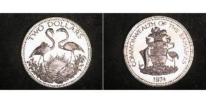 2 Dollar Bahamas Argent 