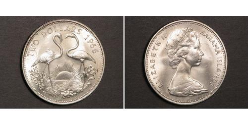 2 Dollar Bahamas Argent Elizabeth II (1926-2022)