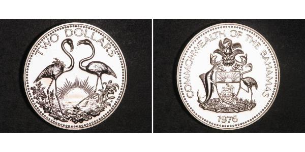 2 Dollar Bahamas Argent 