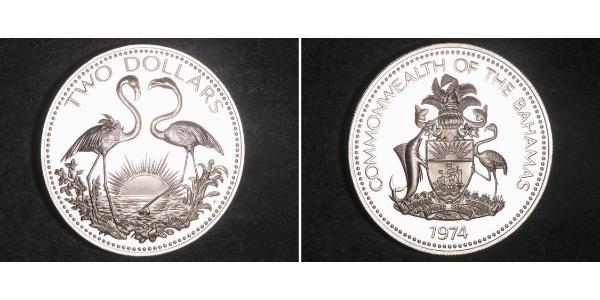 2 Dollar Bahamas Argent 