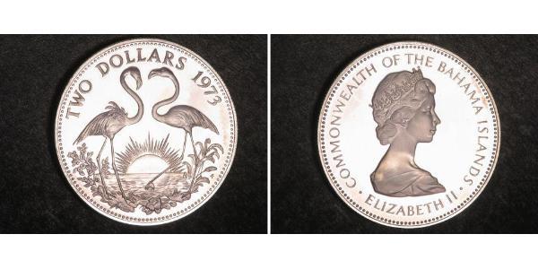 2 Dollar Bahamas Argent Elizabeth II (1926-2022)