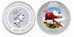 2 Dollar Îles Cook Argent Elizabeth II (1926-2022)
