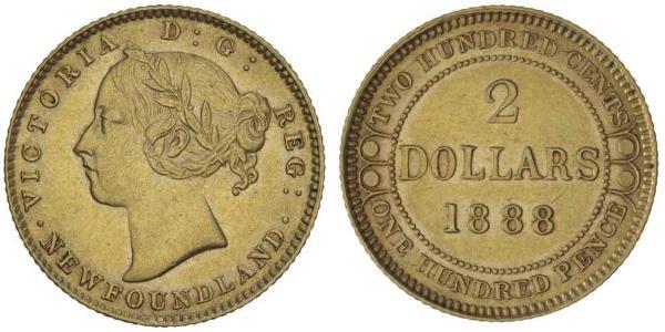 2 Dollar Canada Gold Victoria (1819 - 1901)