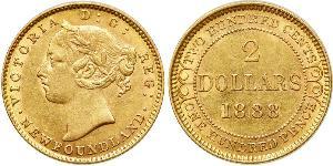 2 Dollar Vereinigtes Königreich von Großbritannien und Irland (1801-1922) Gold Victoria (1819 - 1901)