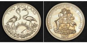 2 Dollar Bahamas Kupfer/Nickel 