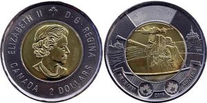 2 Dollar Canada Laiton Elizabeth II (1926-2022)