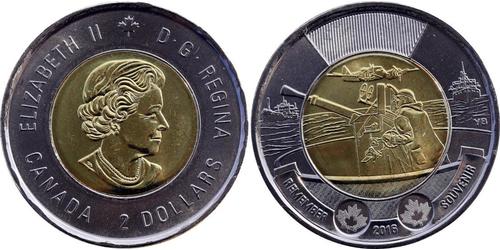 2 Dollar Canada Laiton Elizabeth II (1926-2022)