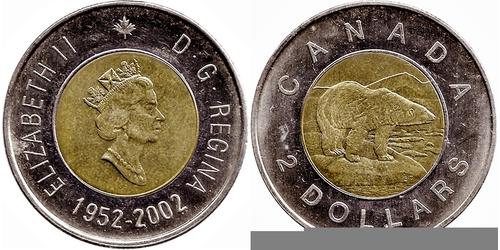 2 Dollar Kanada Nickel Elizabeth II (1926-2022)