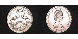 2 Dollar Bahamas Silber Elizabeth II (1926-2022)