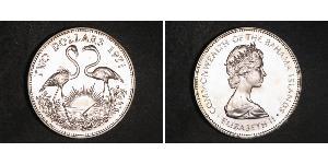 2 Dollar Bahamas Silber Elizabeth II (1926-2022)