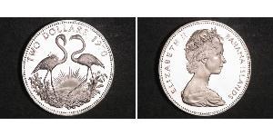 2 Dollar Bahamas Silber Elizabeth II (1926-2022)