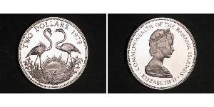 2 Dollar Bahamas Silber Elizabeth II (1926-2022)