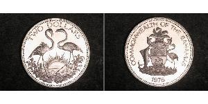 2 Dollar Bahamas Silber 