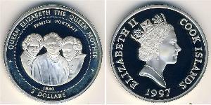 2 Dollar Cook Islands Silver 