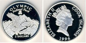 2 Dollar Cook Islands Silver 