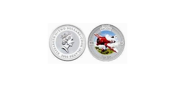 2 Dollar Cook Islands Silver Elizabeth II (1926-2022)